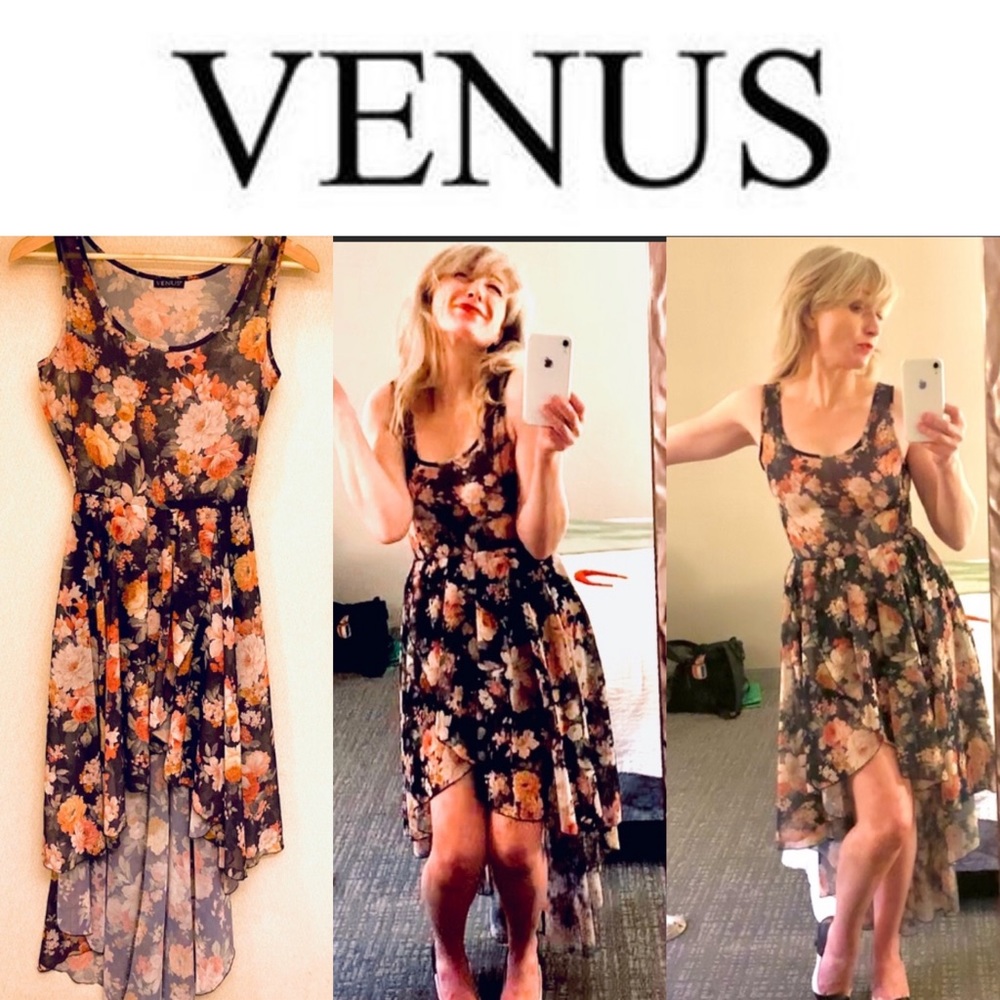 🖐🏻💲5 DOLLAR SALE Venus floral high low dress🛍